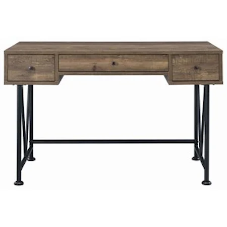 Contemporary Writing Desk with Metal Legs